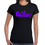 The Gilhoolys Purple Text Logo Ladies fitted T-shirt